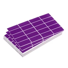 Colored Rectangle Stickers 2000 Labels 1.57x0.75 Inch Self Adhesive Purple