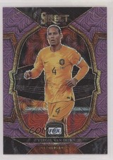 2022-23 Panini Select FIFA Terrace Purple Mojo Prizm Virgil Van Dijk #95 2x9