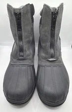 NORTIV 8 Mens Warm Insulated Waterproof Hiking Winter Snow Boots Black -Size 9.5