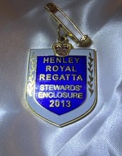 Henley Royal Regatta - Stewards Enclosure Enamelled Members Badge 2013