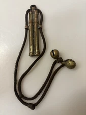 Tibetan Copper and Brass Needle Box 4” Sewing Needle Box 