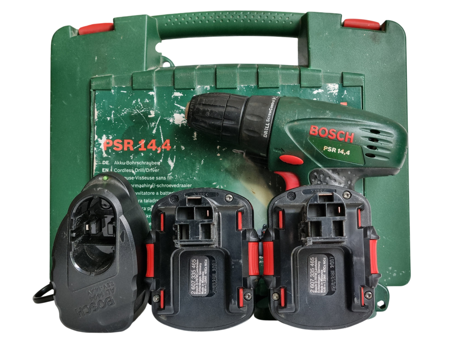 Bosch PSR 14.4 Cordless Drill Driver 14.4V Cased Kit with 2x Batteries & Charger