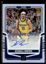 2024-25 Donruss Signature Series Kendall Brown Auto Indiana Pacers #SS-KBP