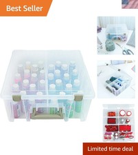 6990AB Super Satchel Double Deep Compartment Box - Art Storage with 8 Removab...