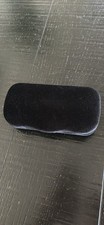 GUCCI Large Clamshell Hard Sunglasses Eyeglasses Case Black Velvet Gray Interior