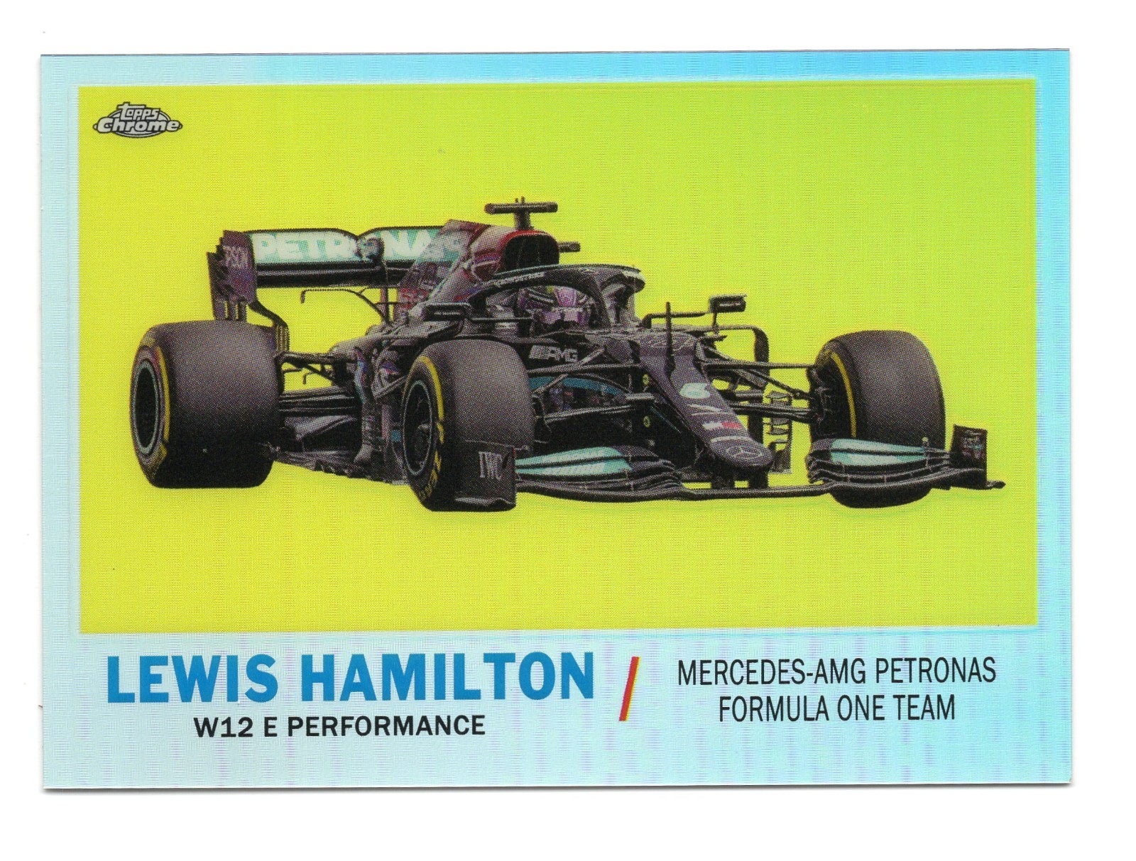 2021 Topps Chrome Formula 1 Lewis Hamilton Mercedes F1 Team Refractor #T61-LH