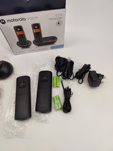 Motorola E212 Cordless Landline House Phone, Home Phone, Answer Machine,... - Zdjęcie 6 z 7