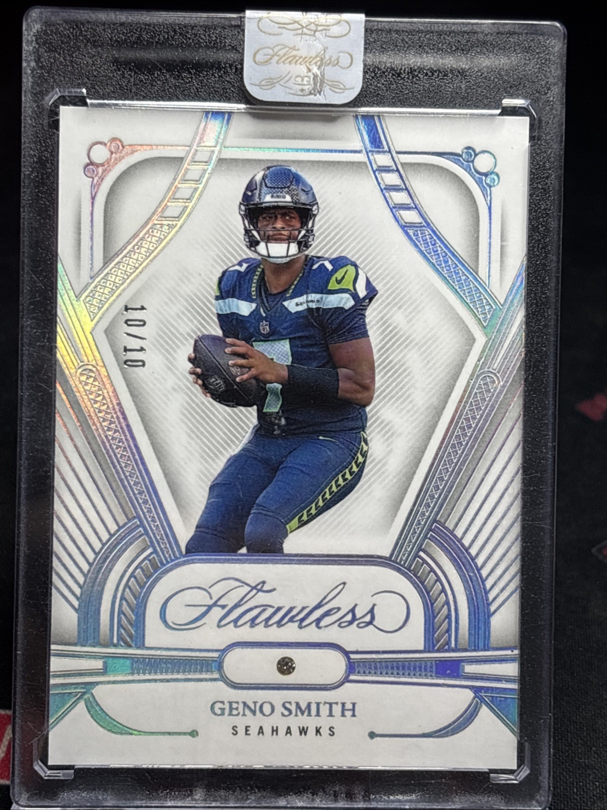 2024 Panini Flawless Geno Smith #60 Diamond 10/10 Seattle Seahawks