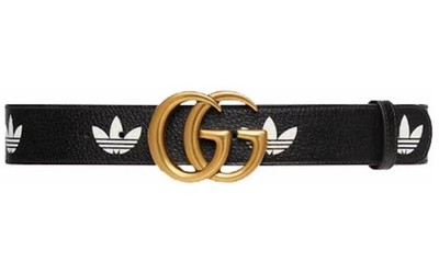 Gucci x Adidas GG Marmont Gürtel schwarz/weiß 406831 U4DAT 1061 Größe 115