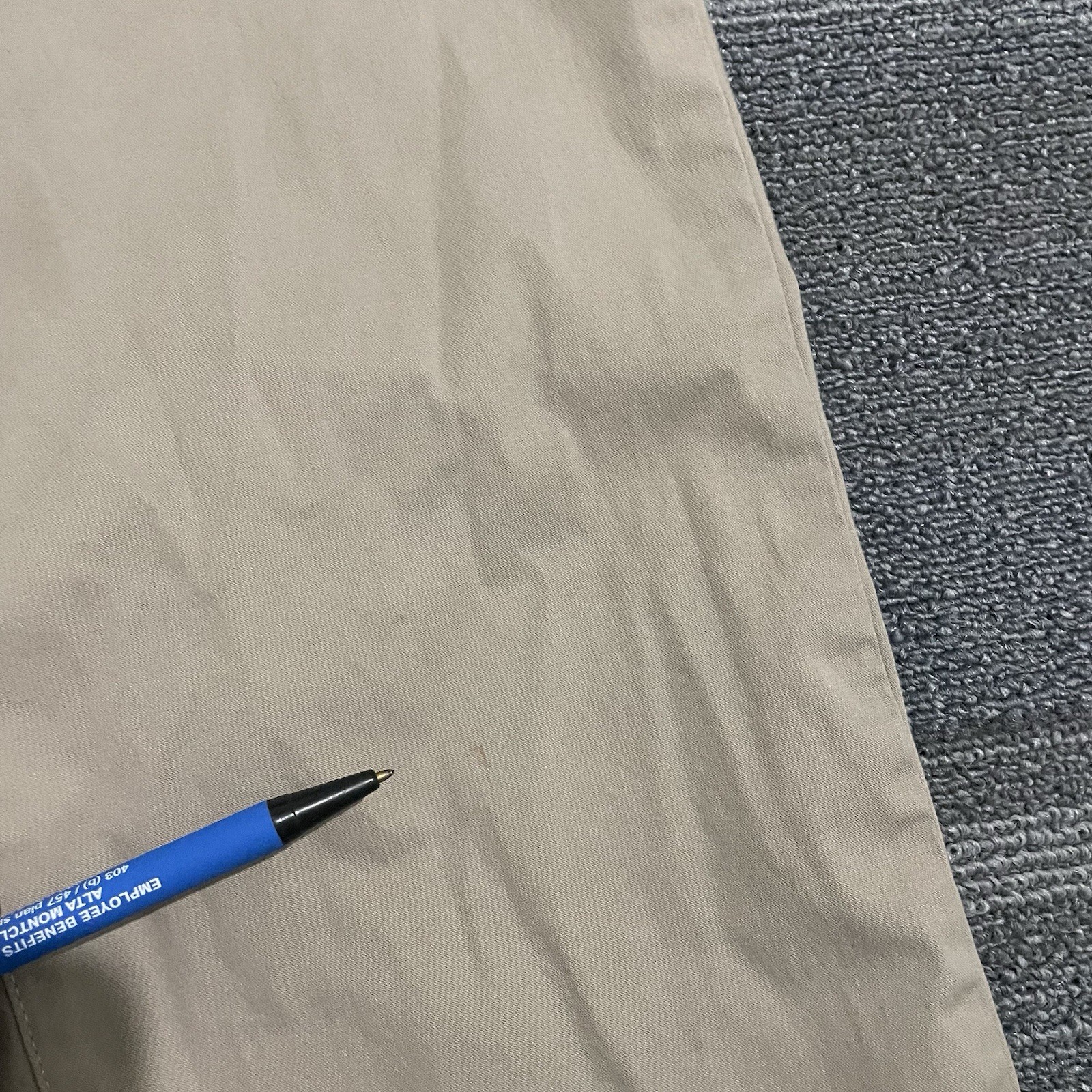 Birddogs Pants Mens 34x28 Beige Unlined Performance Chinos Cotton Blend Stretch*