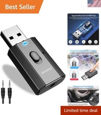 Upgrade Your Audio with Mini Bluetooth 5.0 Car Adapter - Easy Wireless Streaming