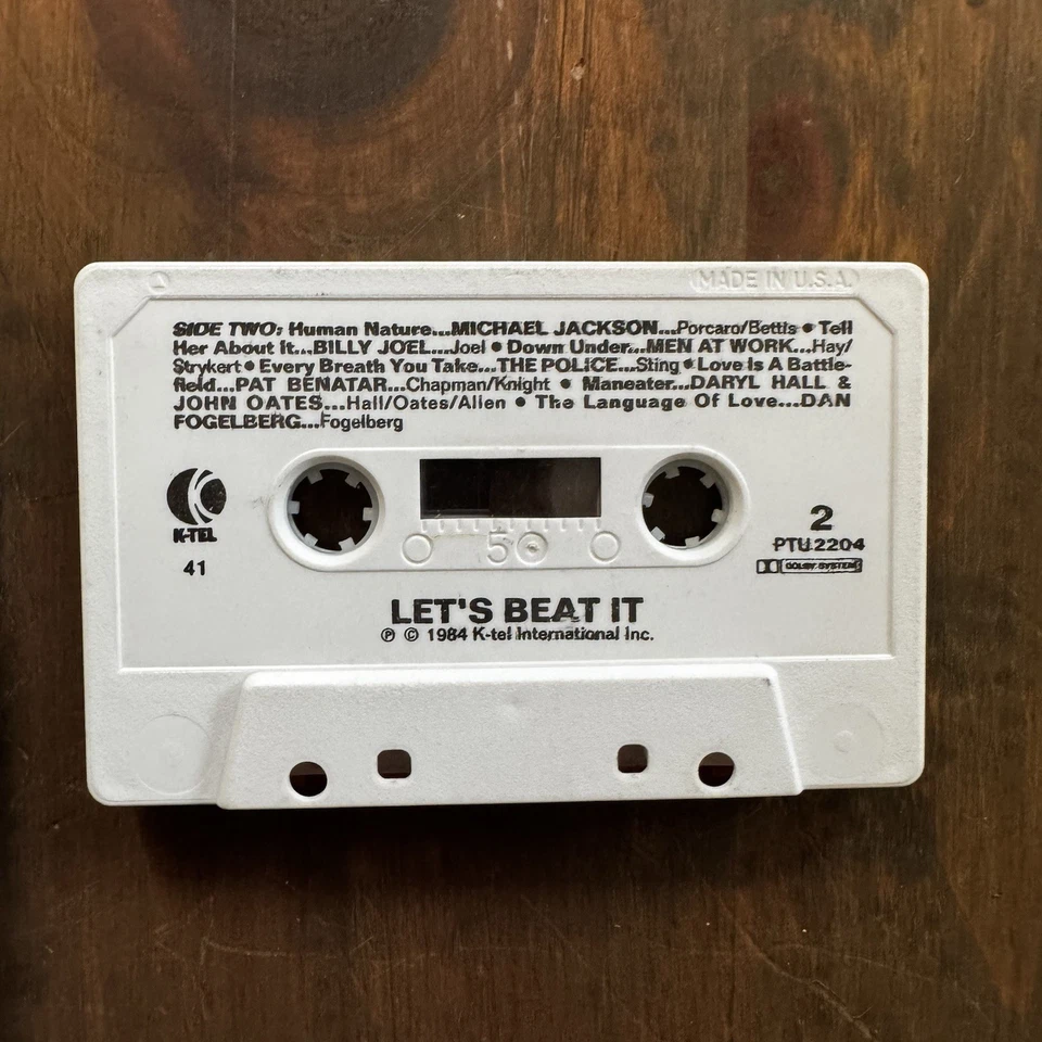 LET’S BEAT IT ‘84 Cassette Tape To Fight Leukemia & Cancer Michael Jackson Works Foto 3 de 4