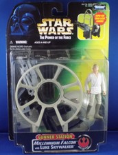 Star Wars POTF2 Deluxe Luke Skywalker Millennium Falcon Gunner Station MOC 1997