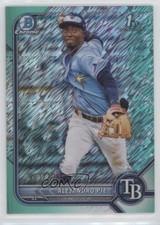 2022 Bowman Chrome Prospects Aqua Shimmer Refractor 3/125 Alejandro Pie 02u3