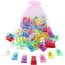 Large Sewing Clips,50 Pcs Wonder Magic Plastic Clips with Bag for Fabric,Quil...