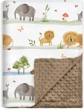 BORITAR Baby Blanket for Boys Girls, Soft 30x40 Inch (Pack of 1), Cute Lion 