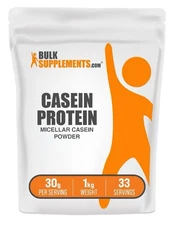BulkSupplements.com Casein Protein Powder Micellar Casein Powder 2.2 Ibs (1kg)