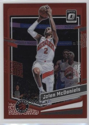 2023-24 Panini Donruss Optic Red Prizm 24/99 Jalen McDaniels #79 mp7