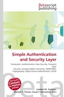 Lambert M. Surhone (U. A.) | Simple Authentication And Security Layer | Buch