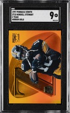 1997 PINNACLE ZENITH Z TEAM,  MIRROR GOLD #ZT15 KORDELL STEWART SGC 9