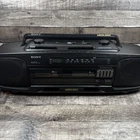 Sony CFS-DW34 Black AM/FM Stereo Radio Cassette-Corder Boombox Mega Bass READ