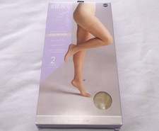 Silk Impressions 2-Pair 15-Denier Sheer Pantyhose Women Sz XXXL NWT Beige