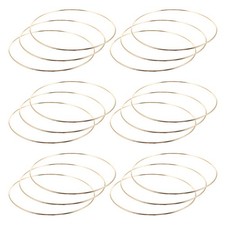 20 Pcs Flat Metal Circles for Crafts Macrame Ring Catcher DIY Rings