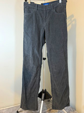 Old Navy Boys 14R Gray Straight Corduroy Pants Pockets Adjustable Waist