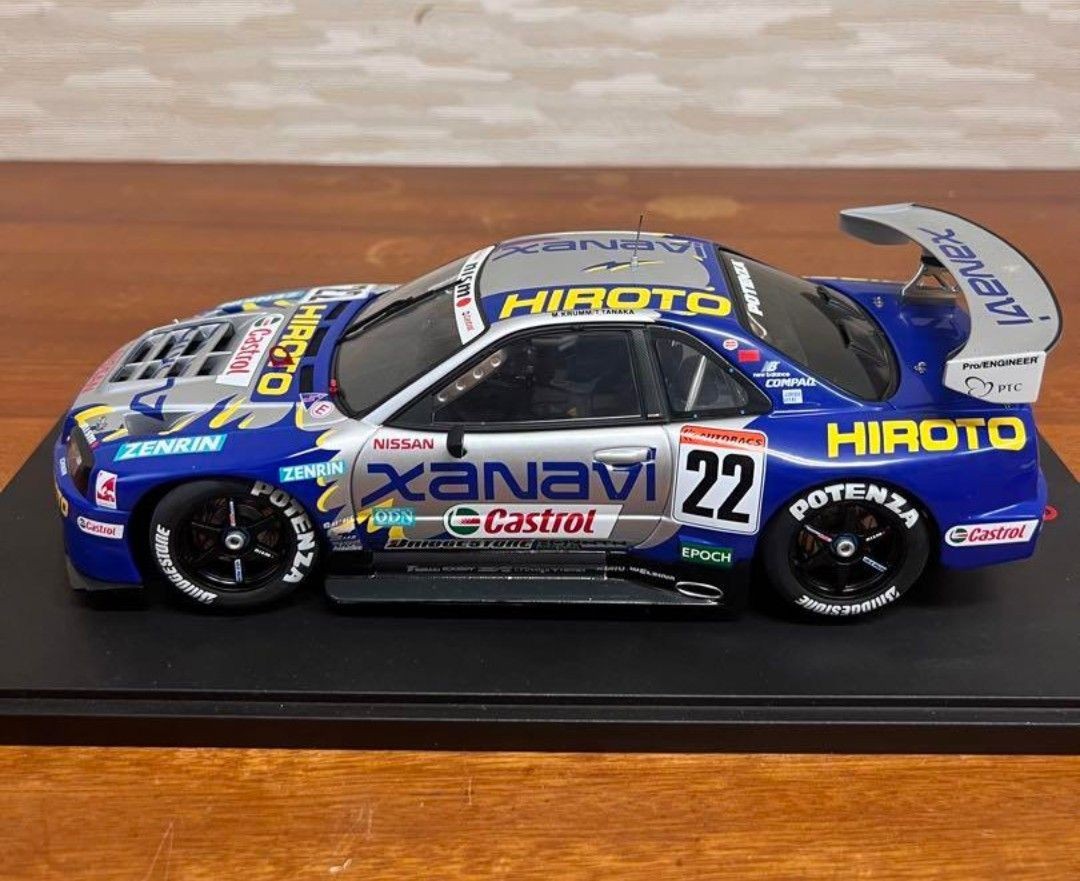 AUTOART 1/18 2001 XANAVI HIROTO Skyline GTR R34 JGTC #22 With Box