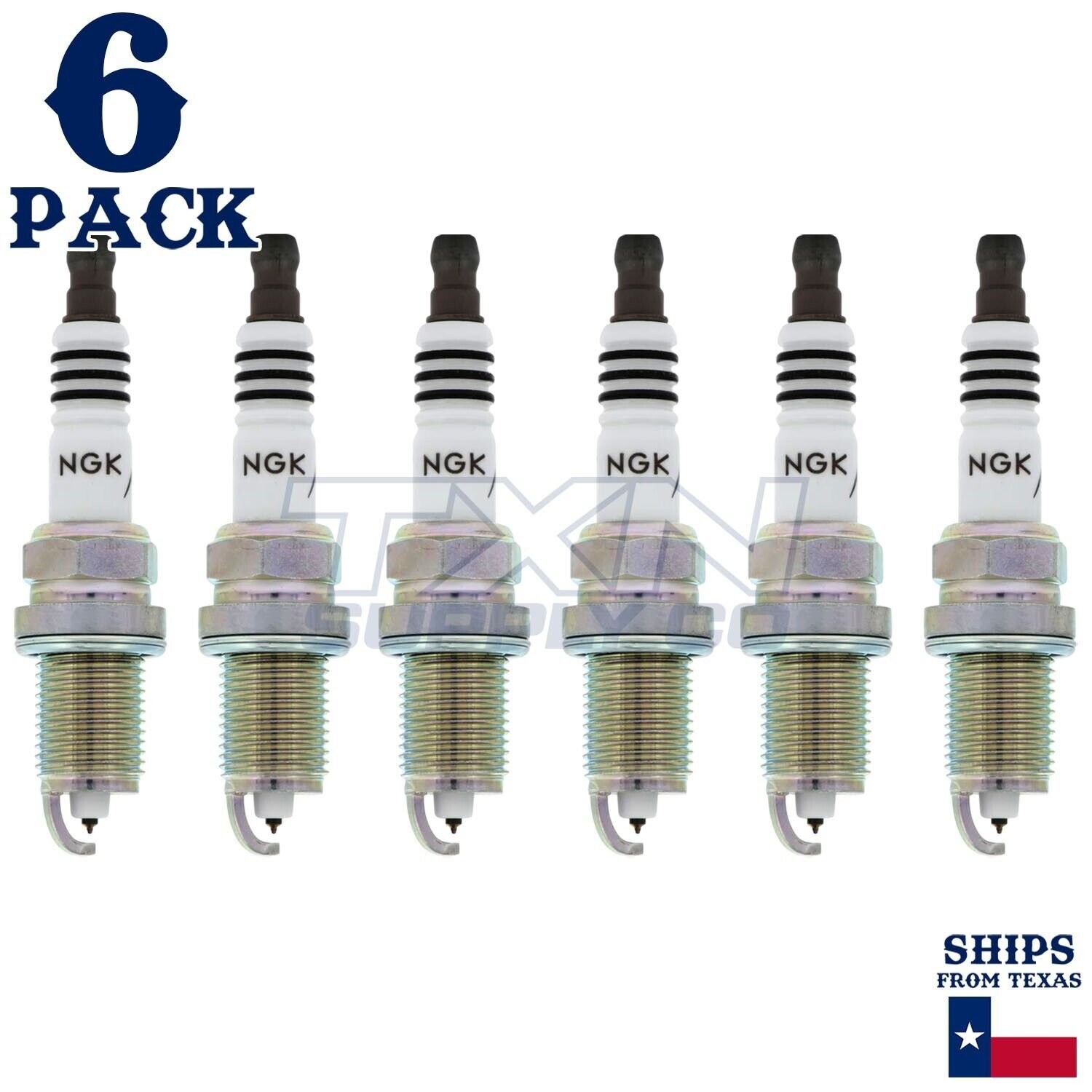 6 Pack NGK Iridium IX Spark Plugs 1990-1991 for Mazda 929 V6-3.0L
