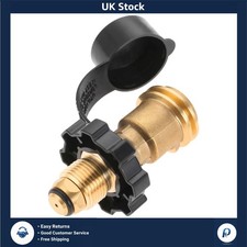 Adjustable Brass Adapter for UK POL Propane Tanks: Type 1 Connection Made Easy