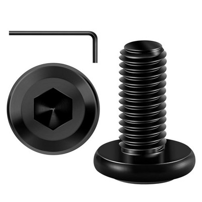 M6 Schrauben Set 20 Stück Innensechskant Edelstahl Schwarz 16mm Möbel