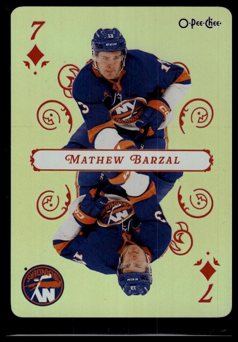 2025-26 O-Pee-Chee #7 Mathew Barzal Playing Cards