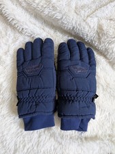 Eddie Bauer Heavy Duty Navy Blue Quilted Fleece Lined Adult Winter Gloves