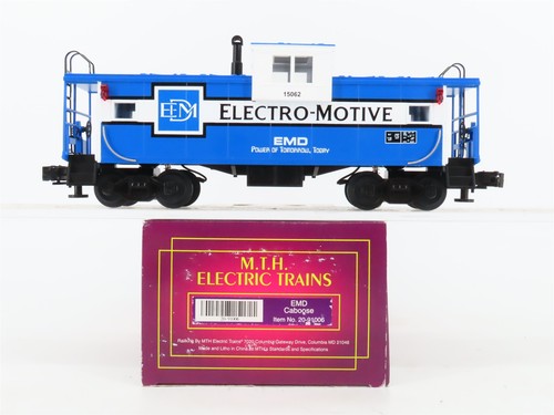 Caboose de visión extendida electromotriz calibre O 3 rieles MTH 20-91006 EMD #15062 | Condition: Used