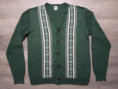 DANDY DEL MAR  Castello Cardigan Sweater Palm Green MENS Large made in Italy