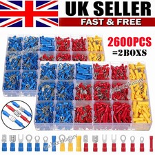 280/1300Pcs Assortment Insulated Electrical Wire Connectors Crimp Terminals Kit
