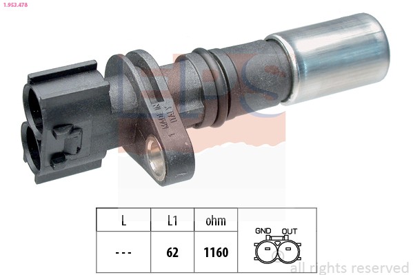 SENSOR CRANKSHAFT PULSE 1.953.478 FOR TOYOTA YARIS/Hatchback/Van/VERSO/VAN/FUN