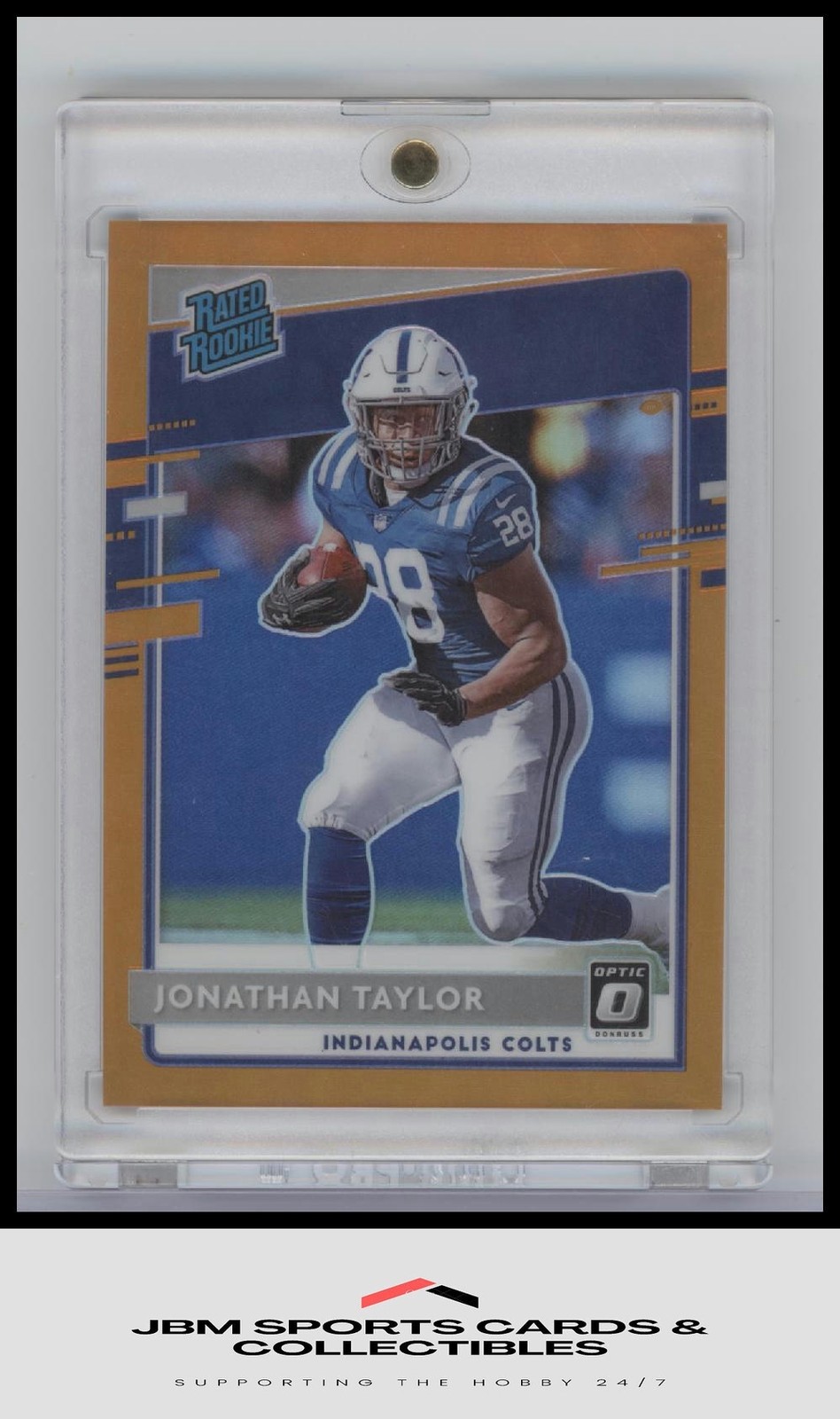 2020 Donruss Optic #167 Jonathan Taylor Orange Rated Rookie #/199