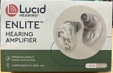 Lucid Audio Lucid Hearing Enlite Hearing Amplifier 1 PAIR, Clear
