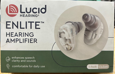 Lucid Audio Lucid Hearing Enlite Hearing Amplifier 1 PAIR, Clear