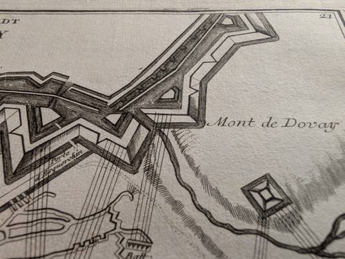 Douai, Force D'Europe Gabriel Bodenehr, Stampa 1720 - Imagen 6 de 8