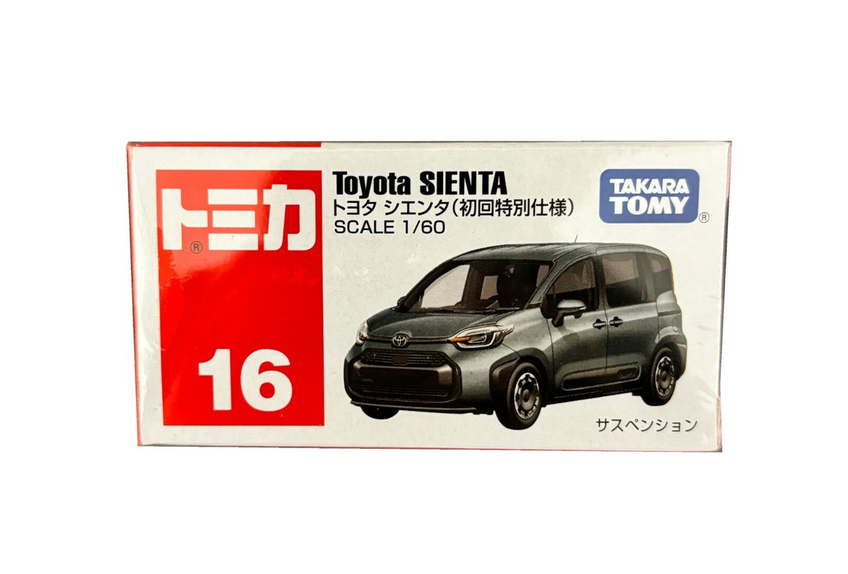 Takara Tomy Tomica NO.16 Toyota SIENTA 1/60 Level Scale Diecast