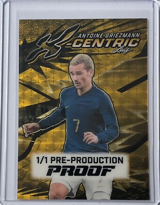 2024 Leaf X-Centric Antoine Griezmann Super Prismatic Gold Proof 1/1