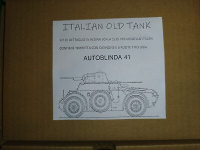 Italian Old Tank Detail And Correction Kit Ab 41 Libya Italeri Resin 1/35 