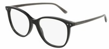 Image of Bottega Veneta glasses BV0161O 001 black with spectacle case and cloth