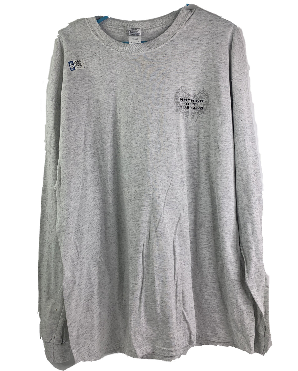 PONY T shirt Gildan uomo XL grigia Ford Mustang grafica manica lunga