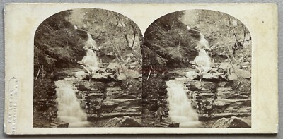 USA Sylvan Cascade, Plautterkill Clove, Catskill Berge 1859 Foto Stereo
