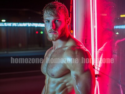 Radiant Male Image, Beefcake Essence, 4x6 Glossy Print   Original Art