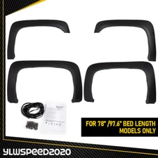 Factory Style Fender Flares Fit For 07-13 Chevy Silverado 1500/2500HD/3500HD